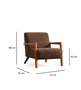 Atelier Del Sofa Lyke - Sillón de orejas Marrón